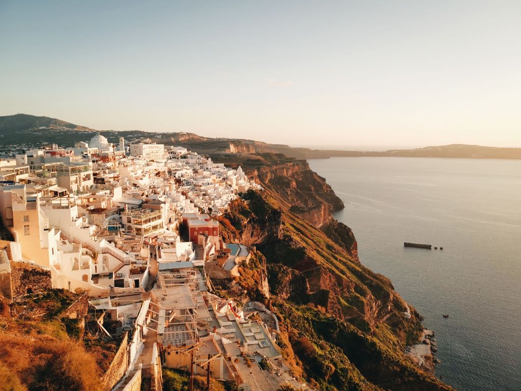 Santorini Fira View Sunset