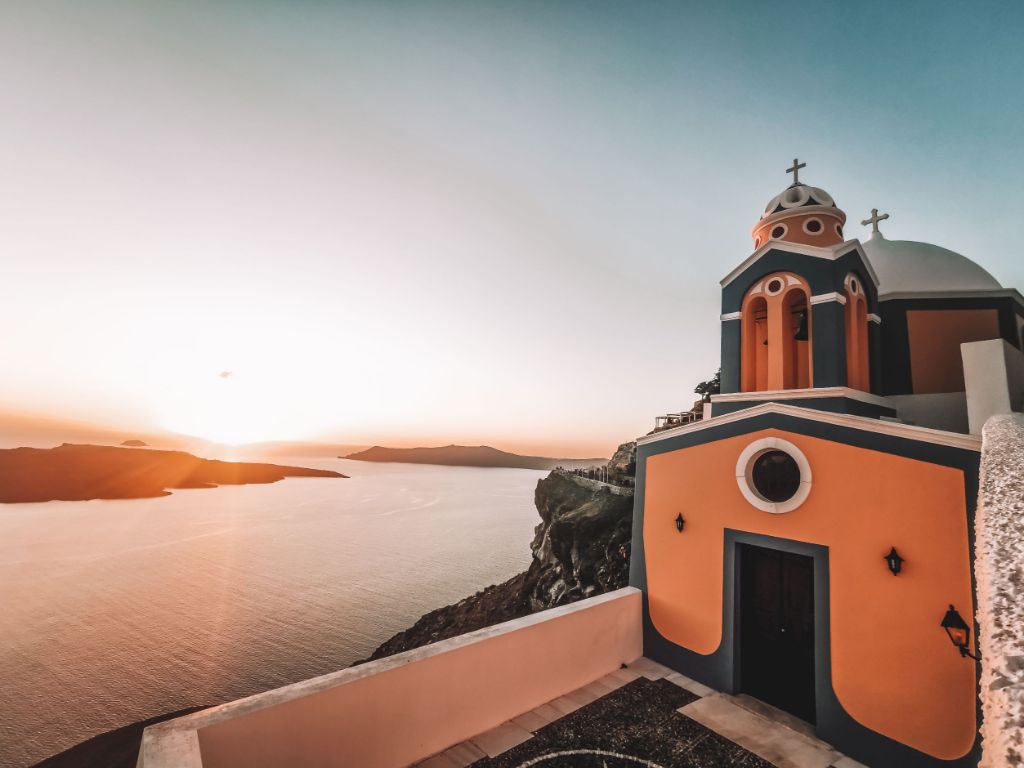 Winter Santorini Greece