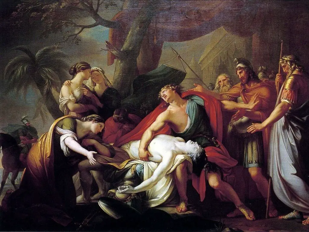 Achilles wounded in the Heel Tapestry by Bertholet Flemalle - Fine Art  America